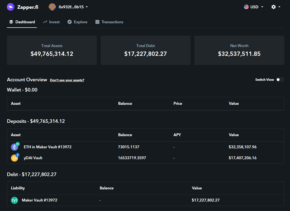 Yearn Finance Vaults