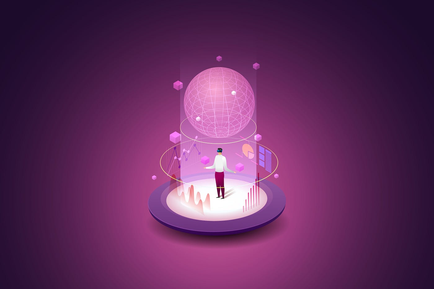 AI agent DAO governance voting illustration